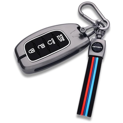 Keycept Metal Key Cover For Hyn Crt | Venue | Alczr | Elntra | I20 | Tcsn | N Line | Ev And Facelift Models For 4 Button Smart K