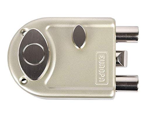 Europa Locks Brass 20 Mm Main Smart Key Door Lock (Nickel Silk, 8013Ns)