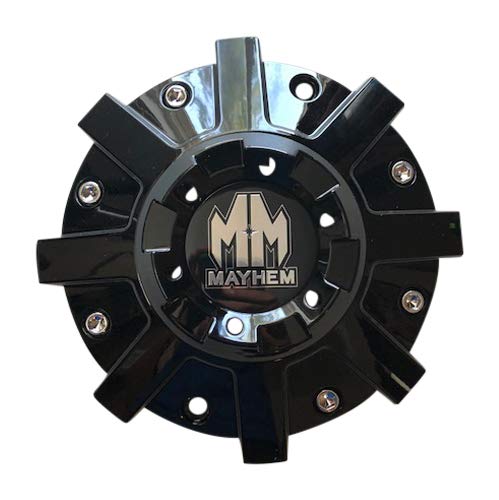 Mayhem Wheels C108104B Gloss Black Center Cap - Stylish Black Finish for Custom Rims
