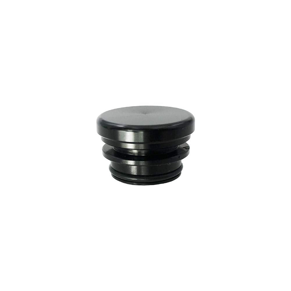 Aluminum Cigarette Lighter Socket Cover Cap. Universal Waterproof Dustproof Plug For Car Power Port Outlet(Black-No Smoking)
