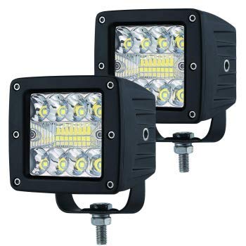Race Sport Rs3X3Eco Eco Led High Power Cube Style Auxiliary Lights - Sold As Pair