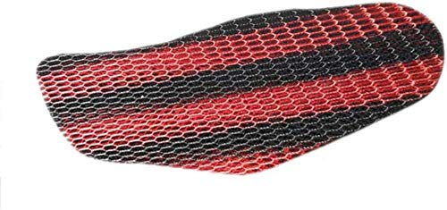 MIZZEO Bike Stretchable Net Seat Cover (Black & Red) Compatible with Hero Passion Pro