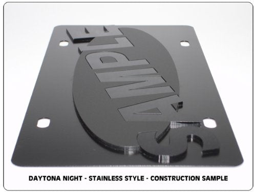 Eurosport Daytona- Compatible With -, Lincoln Town Car - Carbon Steel License Plate
