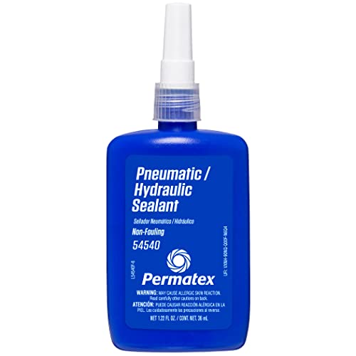 Permatex Pneumatic and Hydraulic Sealant, Silicone, 1.22 oz, Model 54540, Factory Color