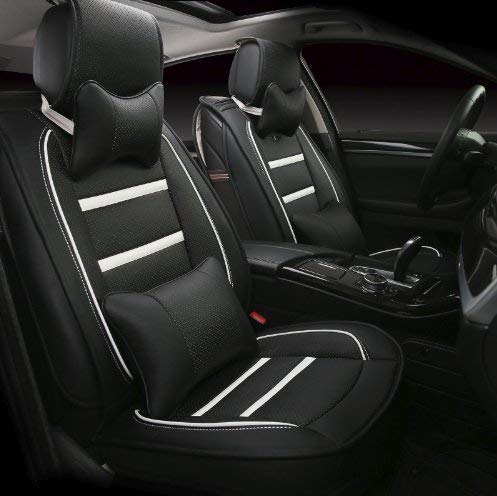 3D FRONTLINE PU Leather Car Seat Cover Compatible with Toyota GlanzaBlack 2