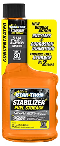 Star Tron Stabilizer+ Fuel Storage With Corrosion Protection - Treats 80 Gallons Of Gas - 16 Oz (14816)