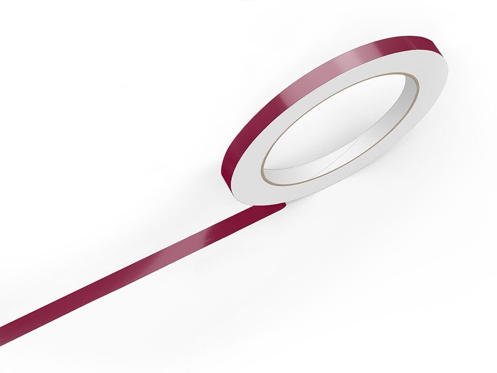3M 50 Burgundy Gloss Vinyl Pinstriping Tape - Vinyl Striping Lines Stickers, Striping (1In X 150Ft Roll)