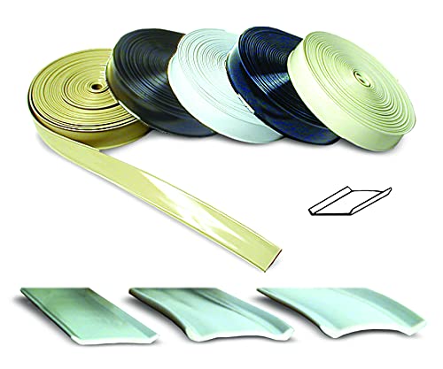 Rv Designer E327, Standard Vinyl Insert Trim, 1 Inch Wide, 25 Foot Roll, Brown