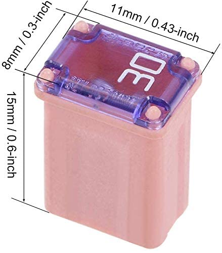 LORENZERIK MCASE Micro Cartridge Fuse Kit - 25 Pack, 15-40 Amp, Multi Color, Ideal for Cars, SUVs, and Trucks