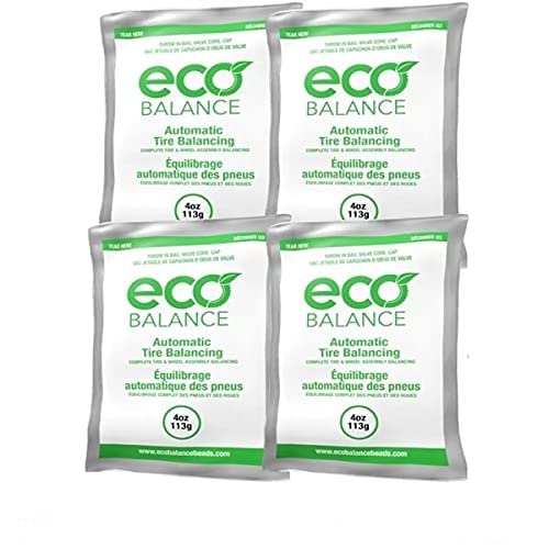 ECO Balance 04-EB4 Centrifugal Force Tire/Wheel Balancing Beads - Off-Road Vehicles, Light Duty Truck Tires, (4) 4oz Balance Bea