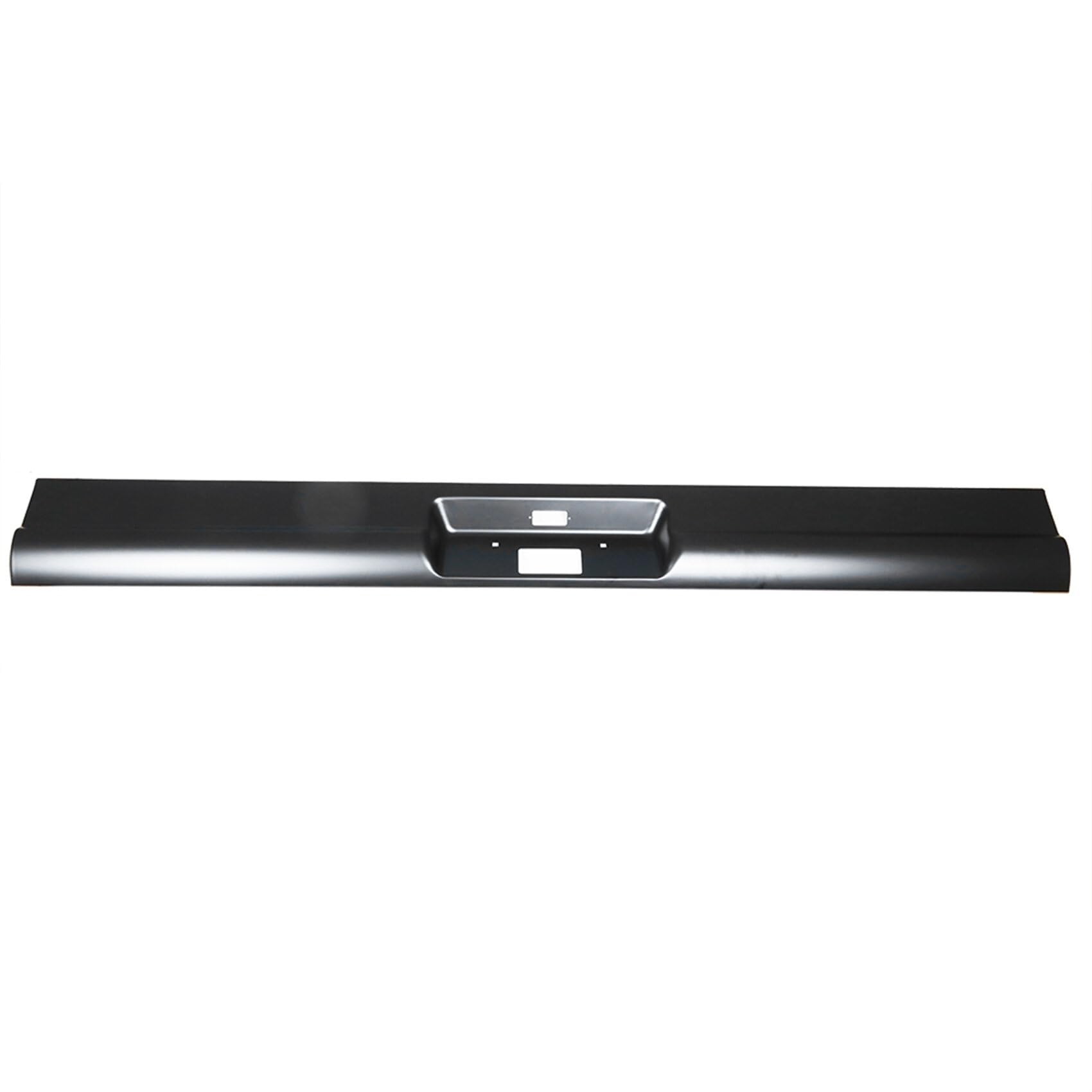 labwork Rear Roll Pan Bumper for Chevrolet C10 Pickup 1967-1972, Alloy Steel, Black, License Plate Replacement
