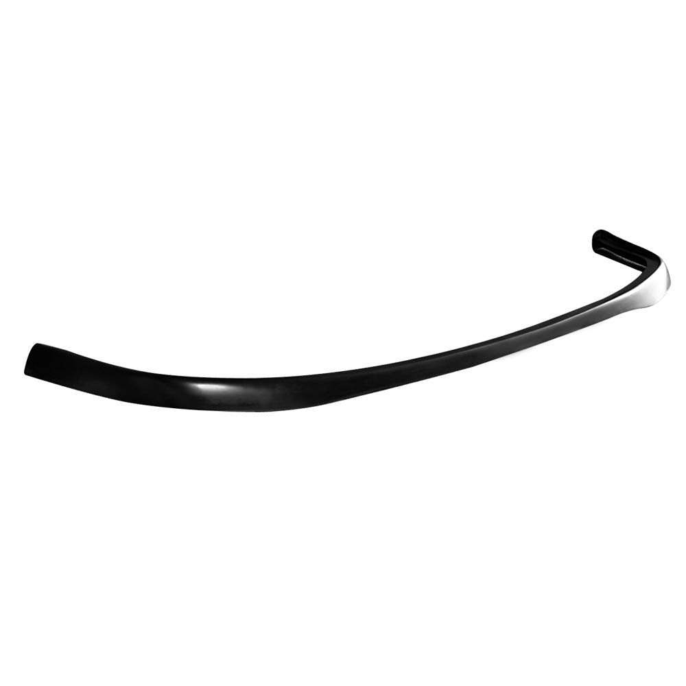 IKON MOTORSPORTS, Front Bumper Lip Compatible with 1990-1993 Honda Accord, T-R Style PU Black Front Lip Spoiler Splitter, 1991 1