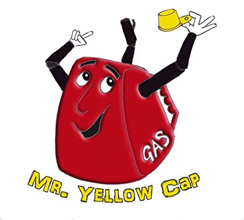 Yellow Gas Can Cap That Fits Your Vintage Blitz Spout (14 Single Caps & 14 Vents)
