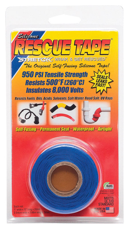 RESCUE TAPE 1 inch X 12 BLU (Pack of 1)