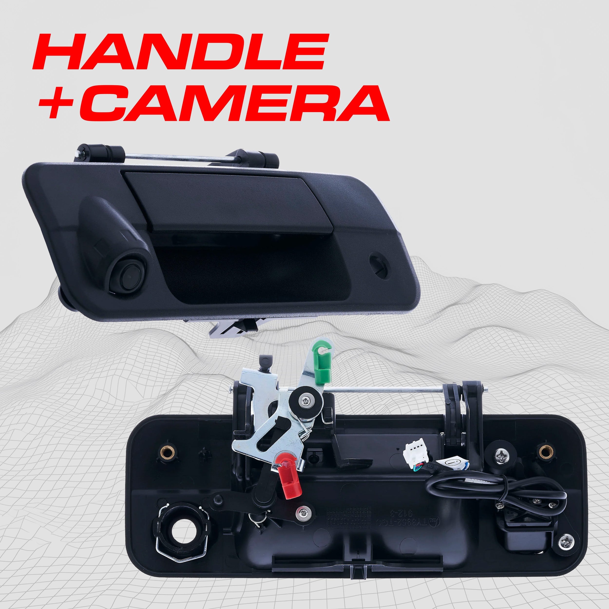 Toyota Tundra (2007-2013) Black Replacement Tailgate Handle with Backup Camera