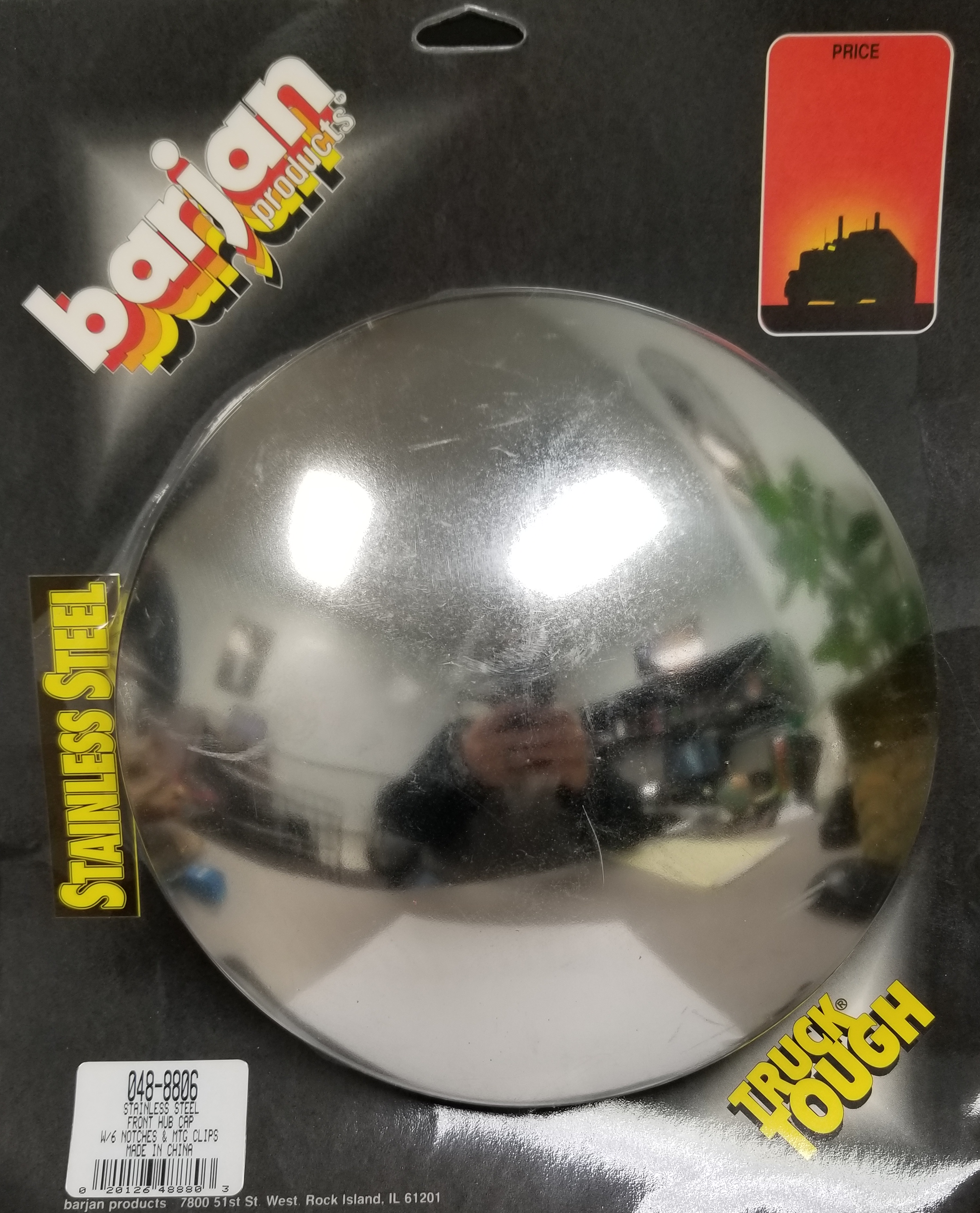 HUB CAP FRONT SS 6 NOTCH CDED