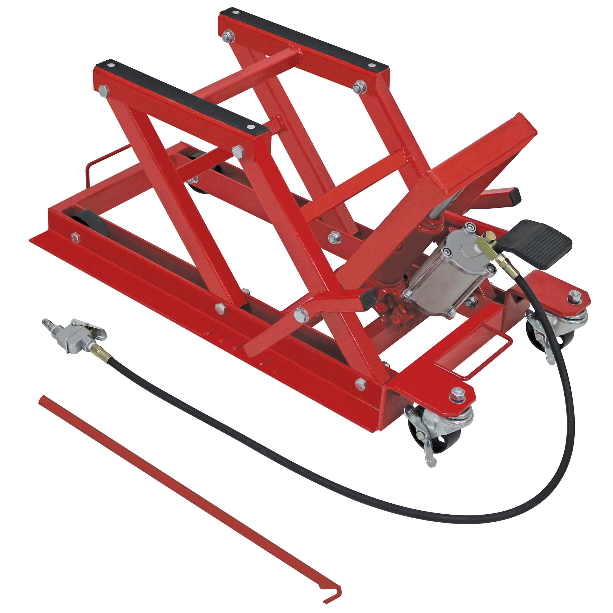 Extreme Max 5001.5041 Pneumatic/Hydraulic Motorcycle/ATV Jack (1500 lb. Capacity)