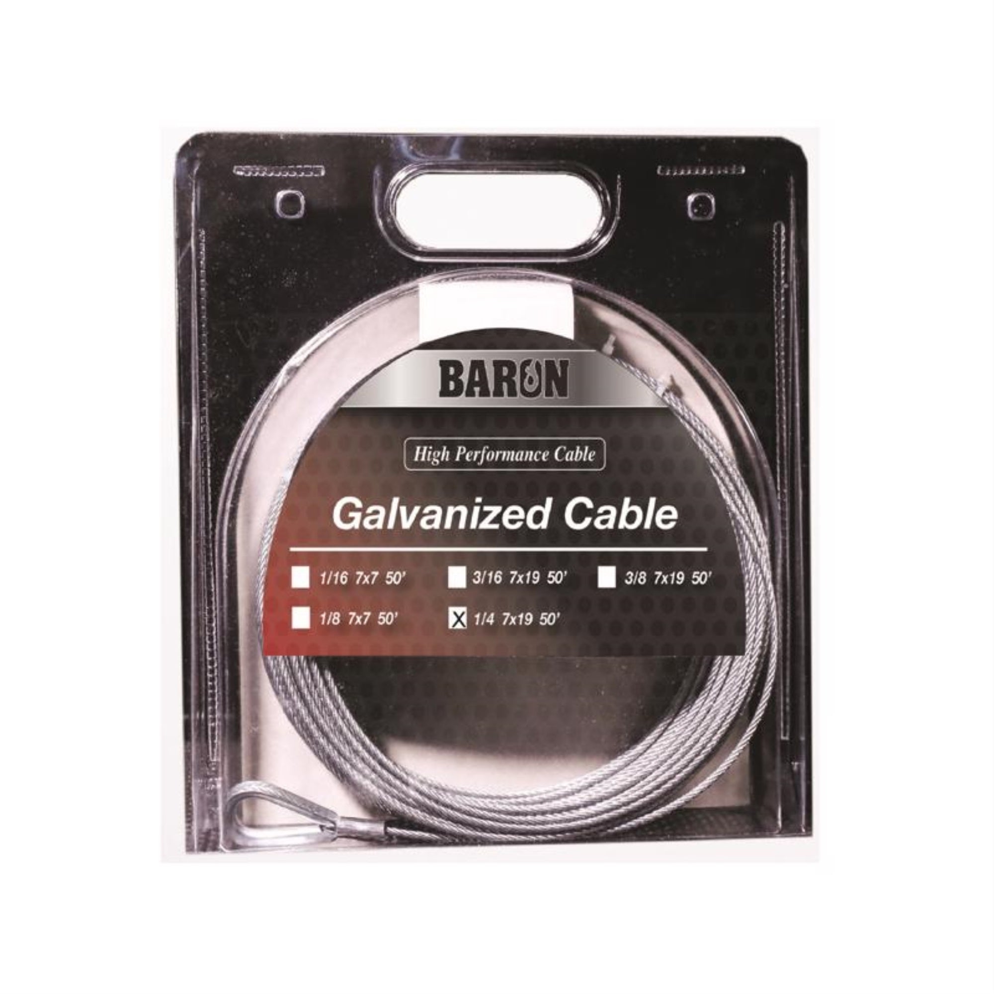 AIRCRAFT CABL 50L 1/4 inchD (Pack of 1)