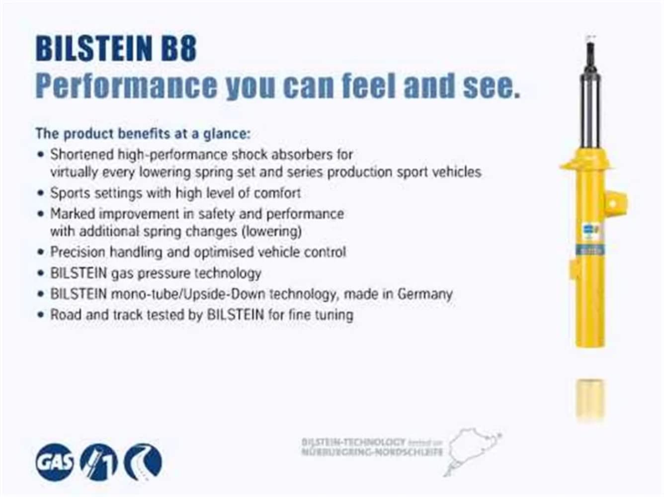Bilstein 5100 Series 2018+ Jeep Wrangler 46Mm Monotube Shock Absorber- Front (33-292625)