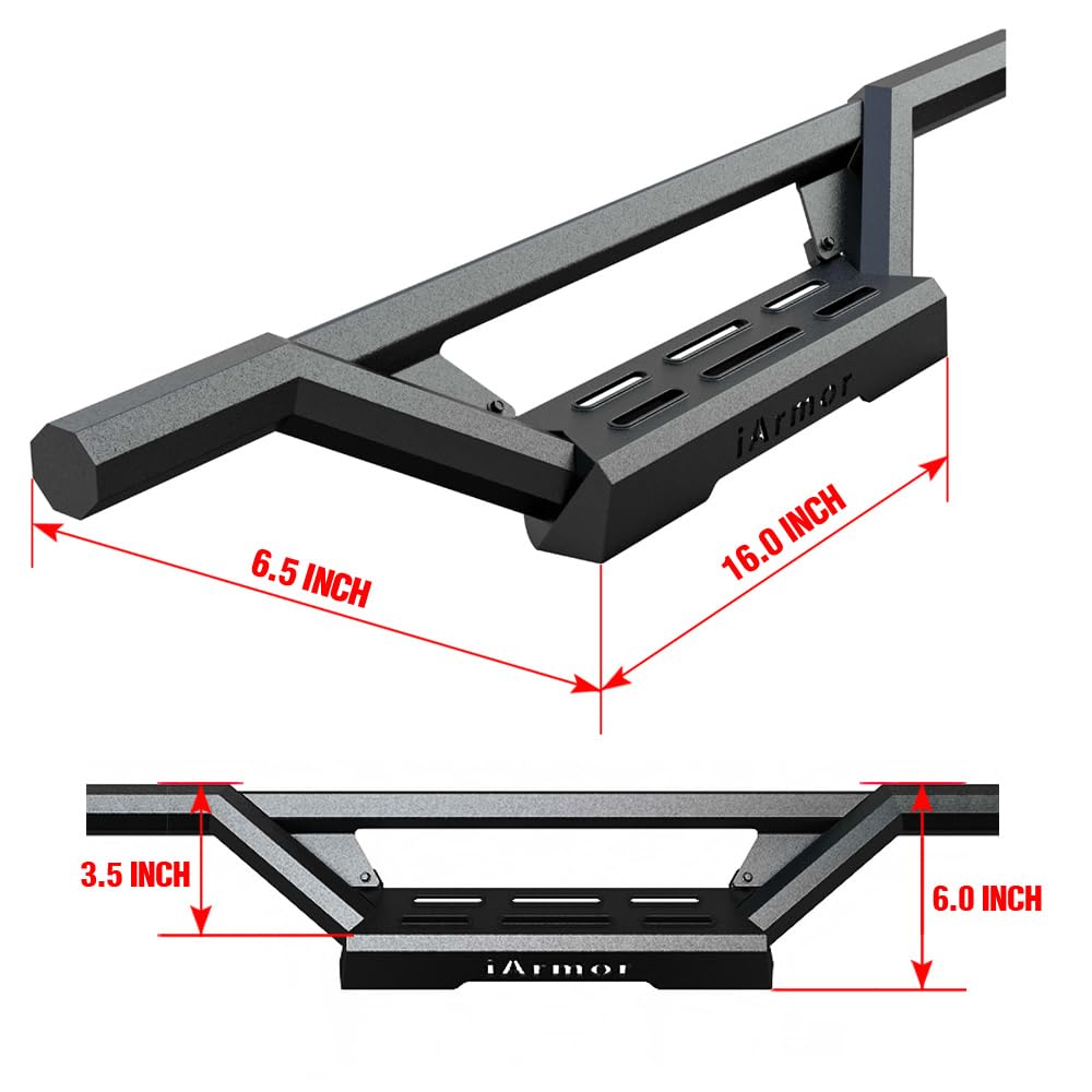 APS Drop Steps Running Boards Compatible with Ram 1500 2009-2018 Crew Cab (Incl. 19-24 1500 Classic Body Style) & 2500/3500 2010