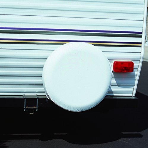 Adco 1757 Polar White Vinyl Tire Cover J (Fits 27 Diameter Wheel)