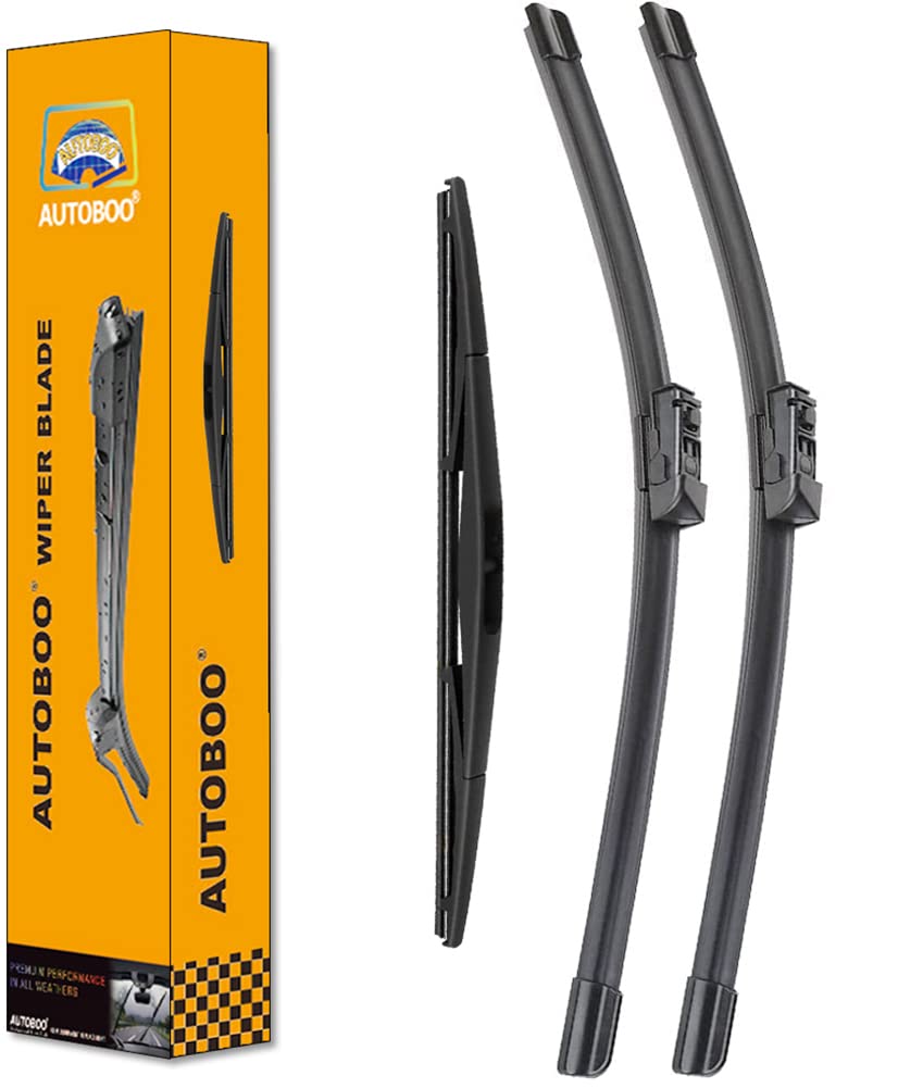 Autoboo 24''+18'' Windshield Wipers With 14'' Rear Wiper Blade Replacement For Mazda Cx-5 Cx-9 Cx5 Cx9 2017 2018 2019 2020 2021 