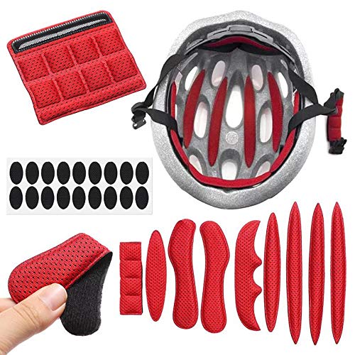 Mtghyare Bike Helmet Padding Pads Kit Bicycle Replacement Foam Pads Padding Set Cushions Mats For Bike Cycling Motorcycle Helmet