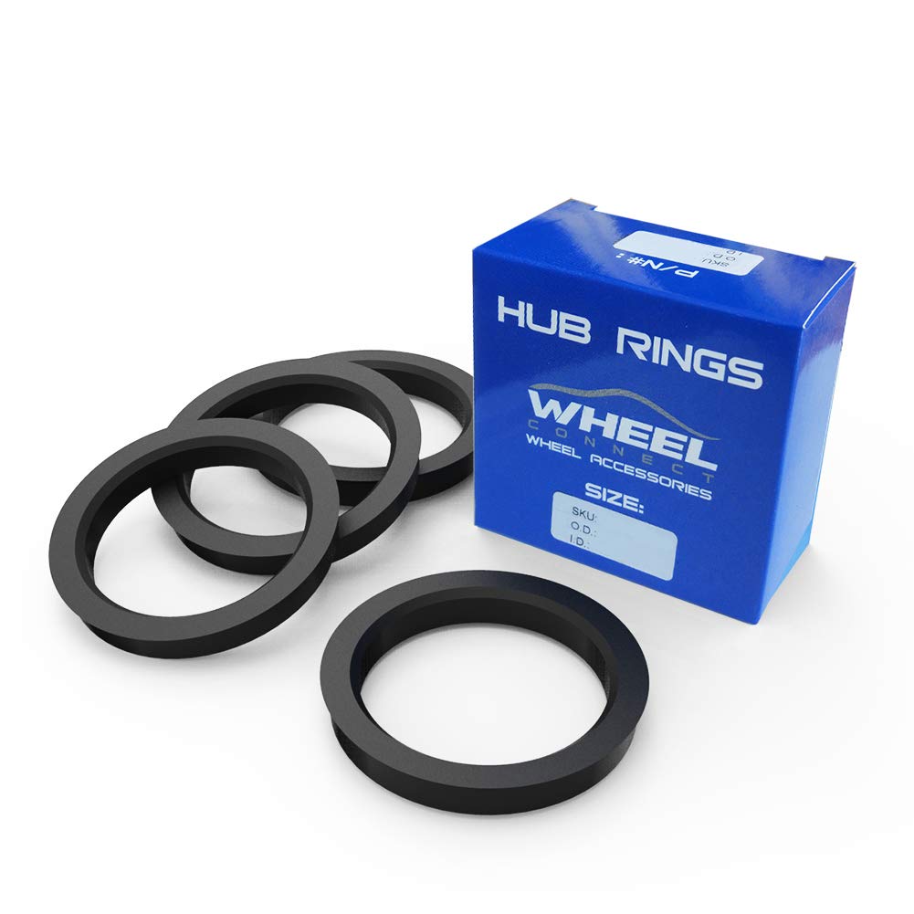 Wheel Connect Hub Centric Rings, 741 To 666, Set Of 4, Abs Plastic Hubrings, Od:740-Id:6656 (666) Mm P