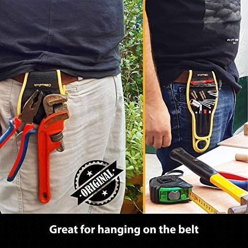 Binyatools Magnetic Wristband -Black- With Super Strong Magnets Holds Screws, Nails, Drill Bit Unique Wrist Support Design Cool