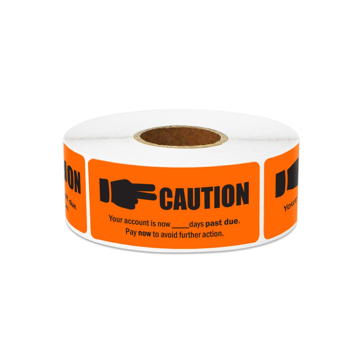 300 Past Due Stickers, 1 X 1.25 Inch Over Due Stickers Billing And Collections Reminder Warning Stickers Final Notice Account Receivable Delinquent Billing Statement - 1 Roll Of 300 Overdue Sticker