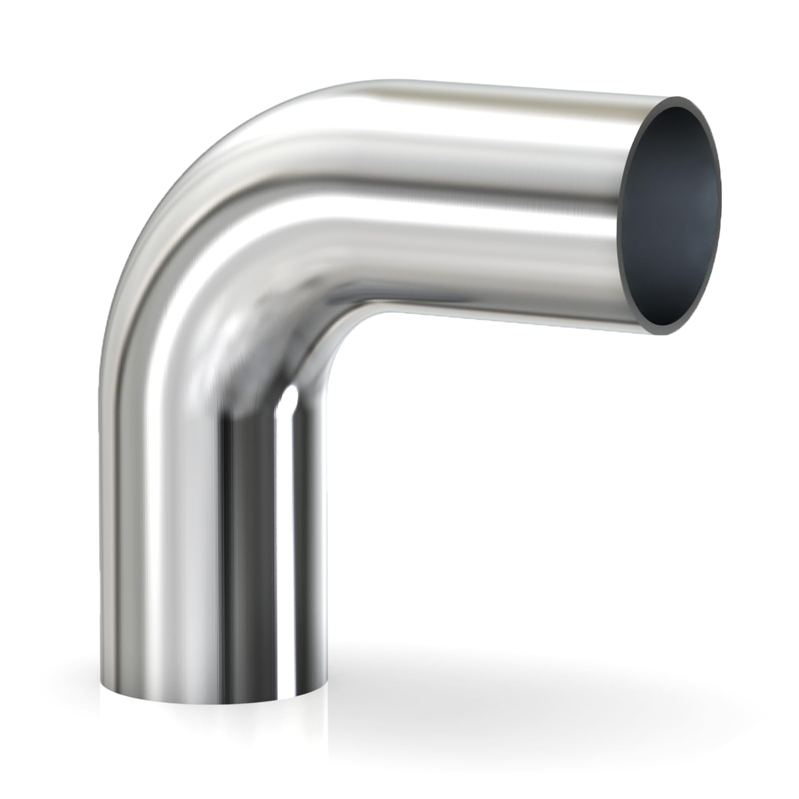 Gasher 1Pcs 90 Degree Elbow Aluminum Alloy Tube 3''Od, Leg Length 4'' (100Mm), Intercooler Pipe For Intake And Cooling Systems