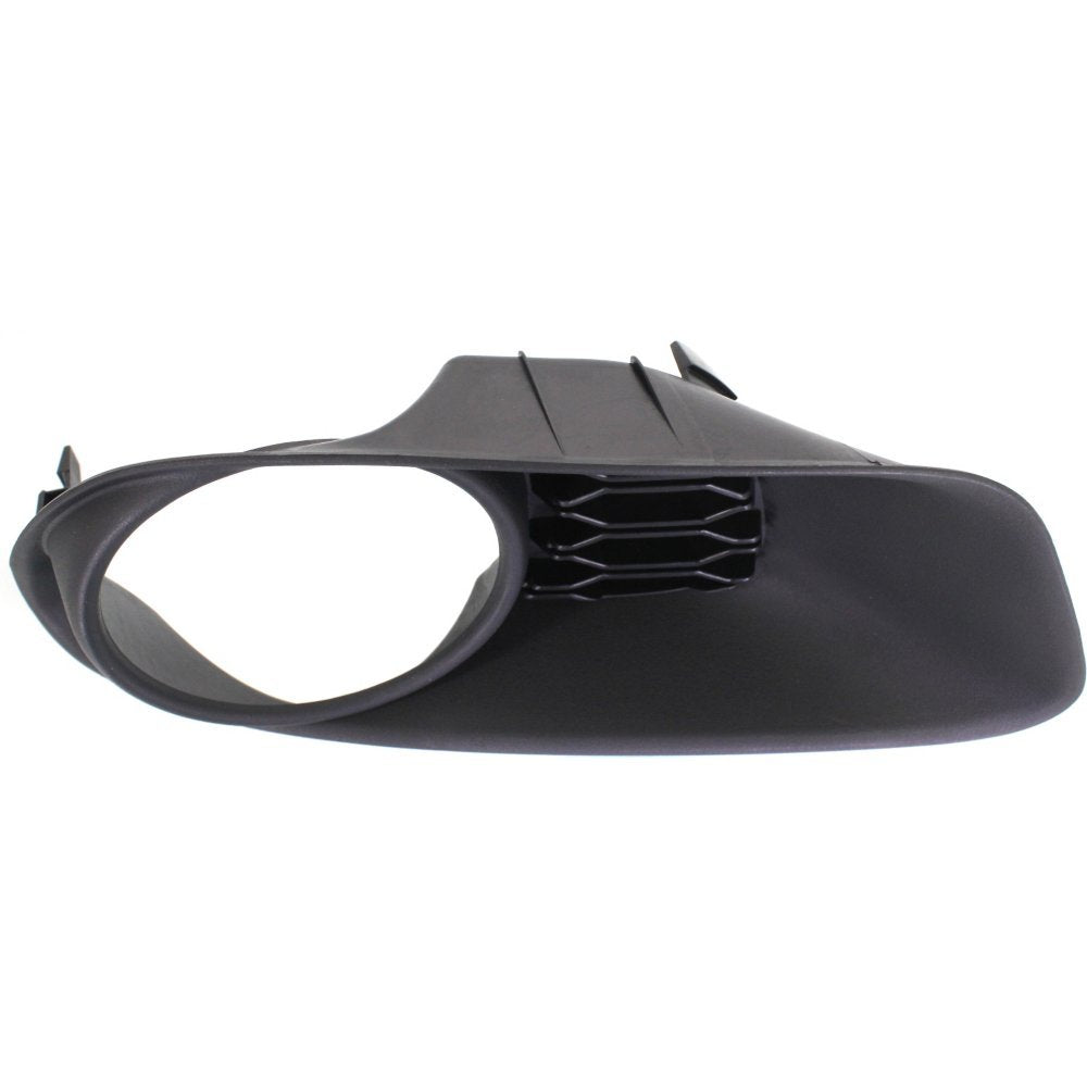 Evan-Fischer Fog Light Trim Compatible With Grand Caravan 11-15 Molding Bezel Black W/Hole Right Side
