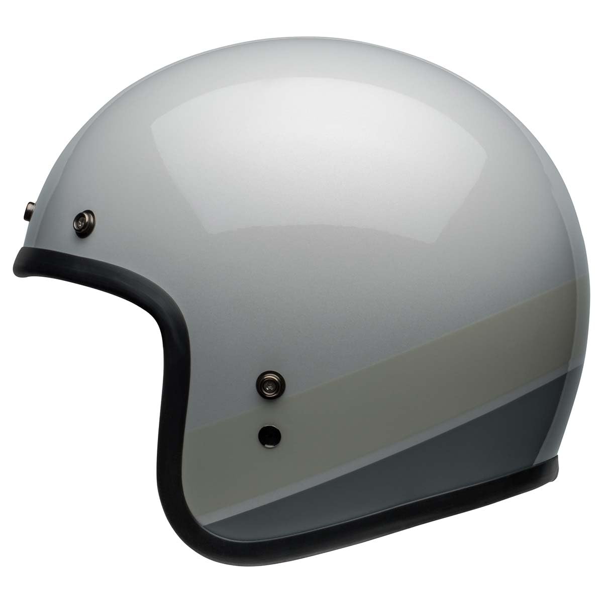 Bell Custom 500 Open-Face Motorcycle Helmet (Apex Gloss Silver Flake - Medium)