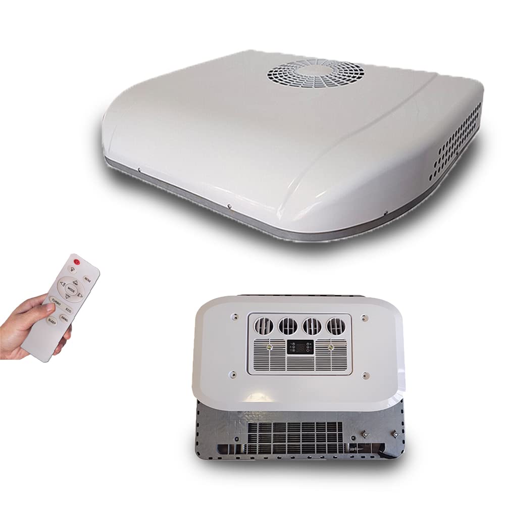 12V RV Air Conditioner Rooftop Truck Electric AC unit Fit Trailer Motorhome Tractor Camper Car Fast Cooling AC 10000BTU Scroll C