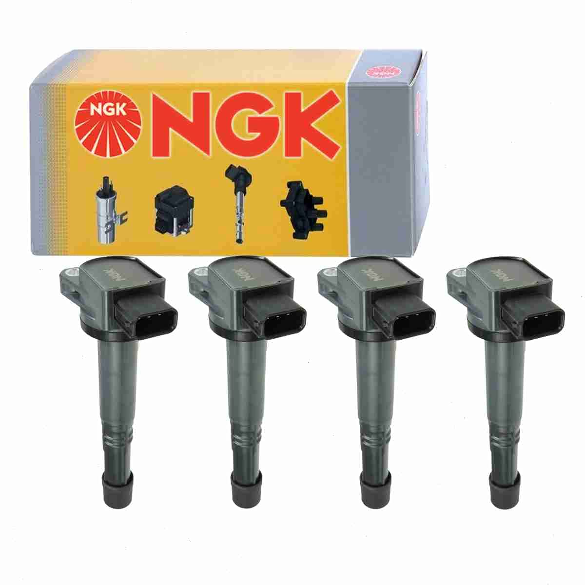 4 pc NGK Ignition Coils compatible with Acura RSX 2.0L L4 2002-2006