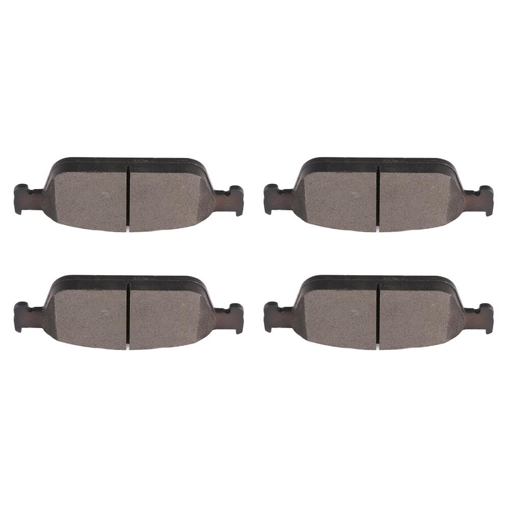 Cciyu D1668 Front Semi-Metallic Disc Brake Pads Kit - 4Pcs For Ford Escape 2013-2019, Focus 2013-2018, Transit Connect 2014-2019