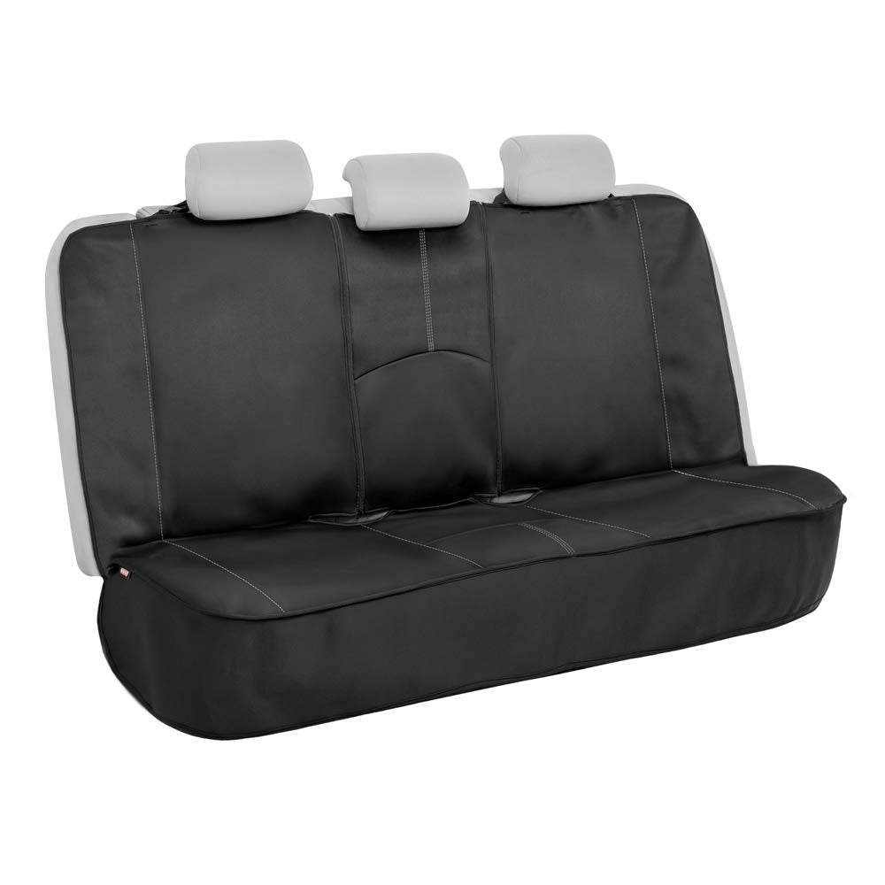 Motor Trend Neoprene Car Seat Covers Full Set - Waterproof Gray Stripes for Auto, Truck, Van, SUV - Model M284
