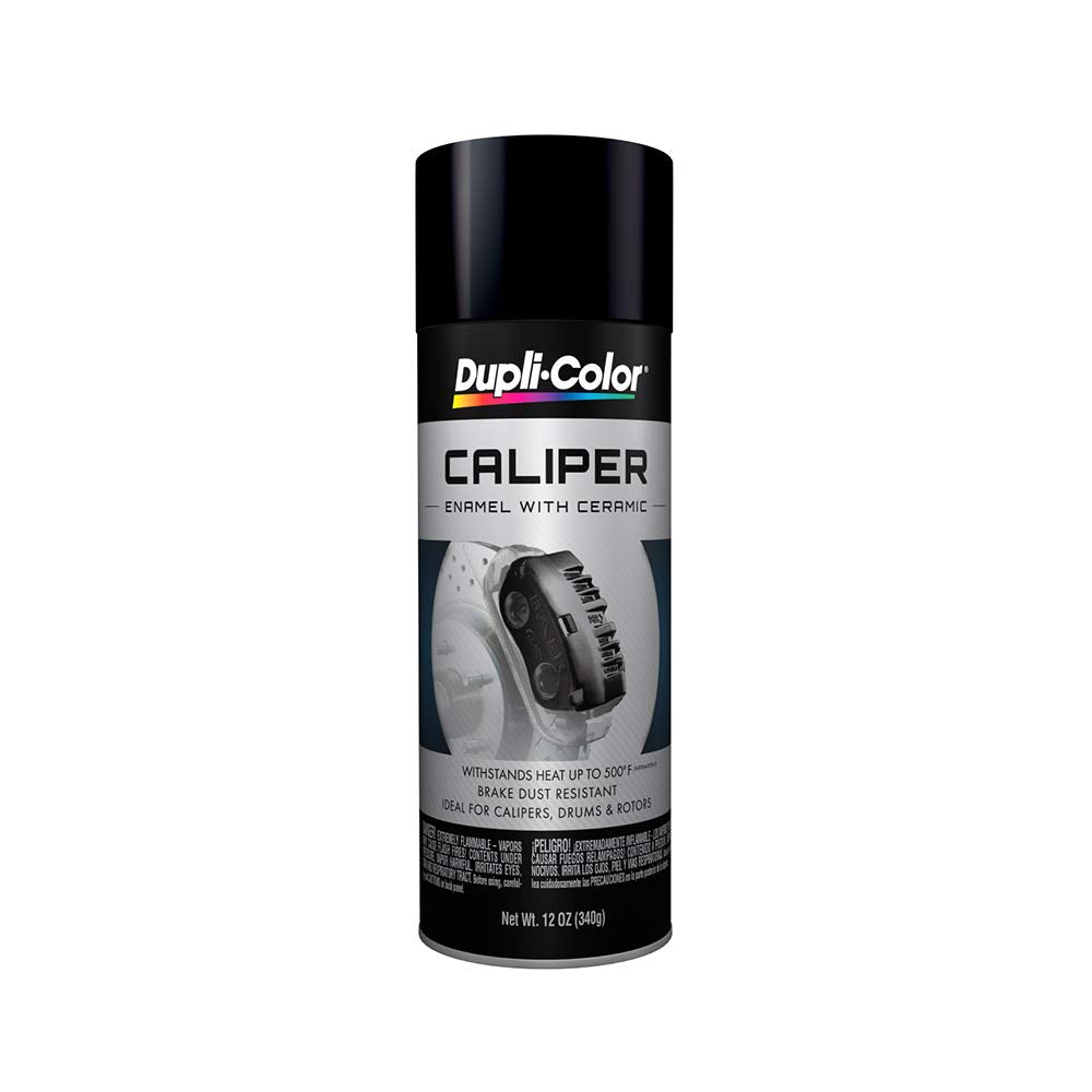 Dupli-Color BCP102-6 PK Brake Caliper Spray Paint - Gloss Black - 12 oz. Aerosol Can (Case of 6)