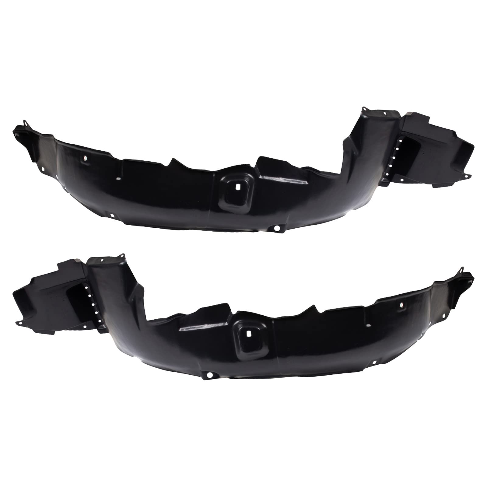 Trq Inner Fender Liner Set Compatible With 2007-2008 Hyundai Tiburon Hy1248116 Hy1249116