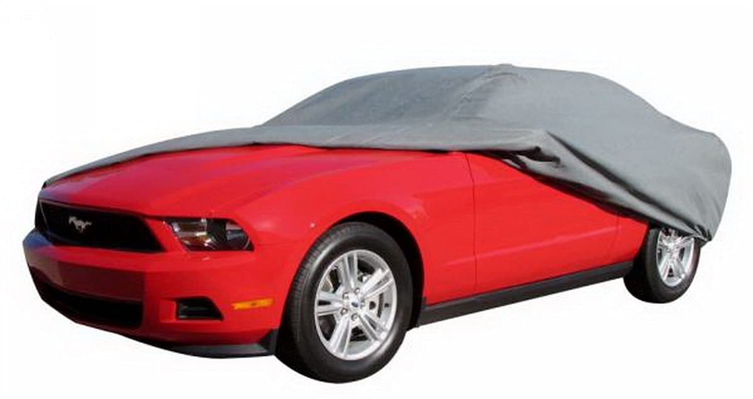 Rampage Products Easyfit Car Cover For 16' 1'' - 17' Vehicles | 4-Layer, Lock, Cable & Storage Bag, Polypropylene, Grey | 1305 |