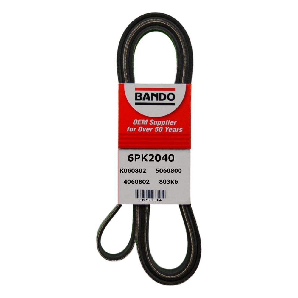 ban.do USA 6PK2040 OEM Quality Serpentine Belt, Black