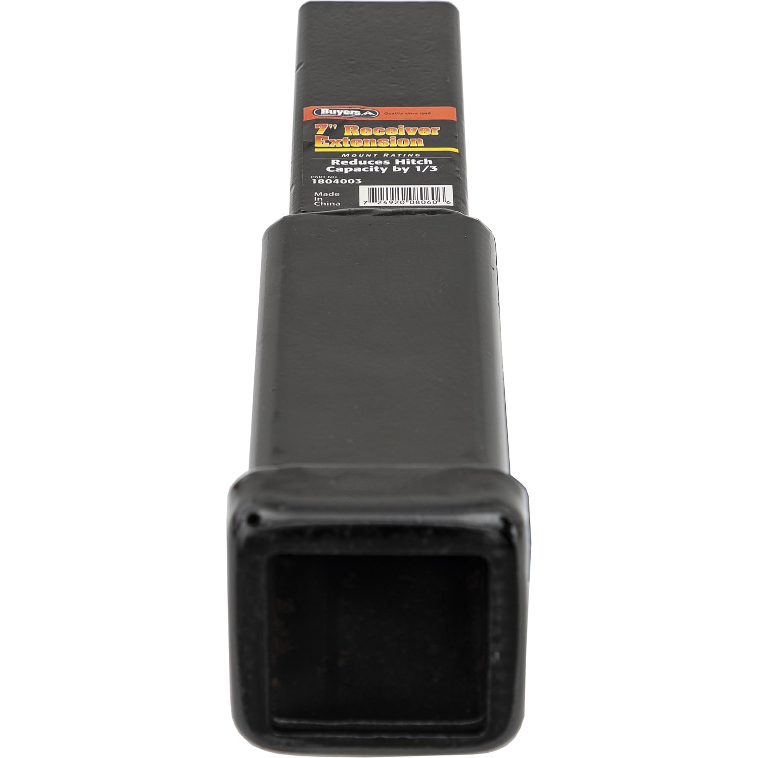 Buyers Products 1804003 7" X 2" Square Extension Receiver, Black