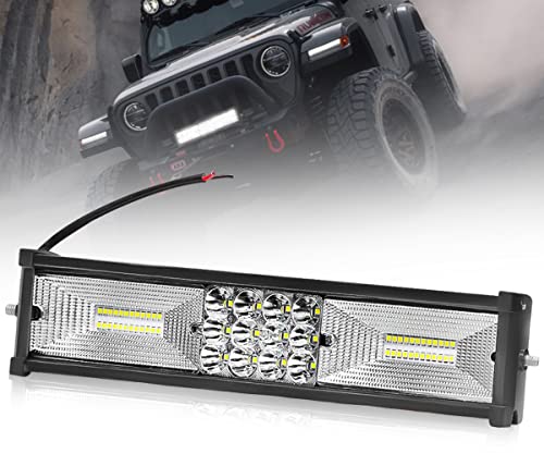 Fabtec 60 Led 11 Inch/28 Cm Mercury Led Bar Light Led Fog Light For Cars (11 Inch,White)