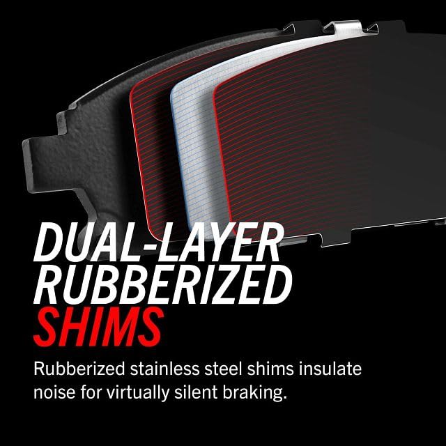 Power Stop Z23-2047 Rear Z23 Evolution Sport Carbon Fiber Infused Ceramic Brake Pads With Hardware