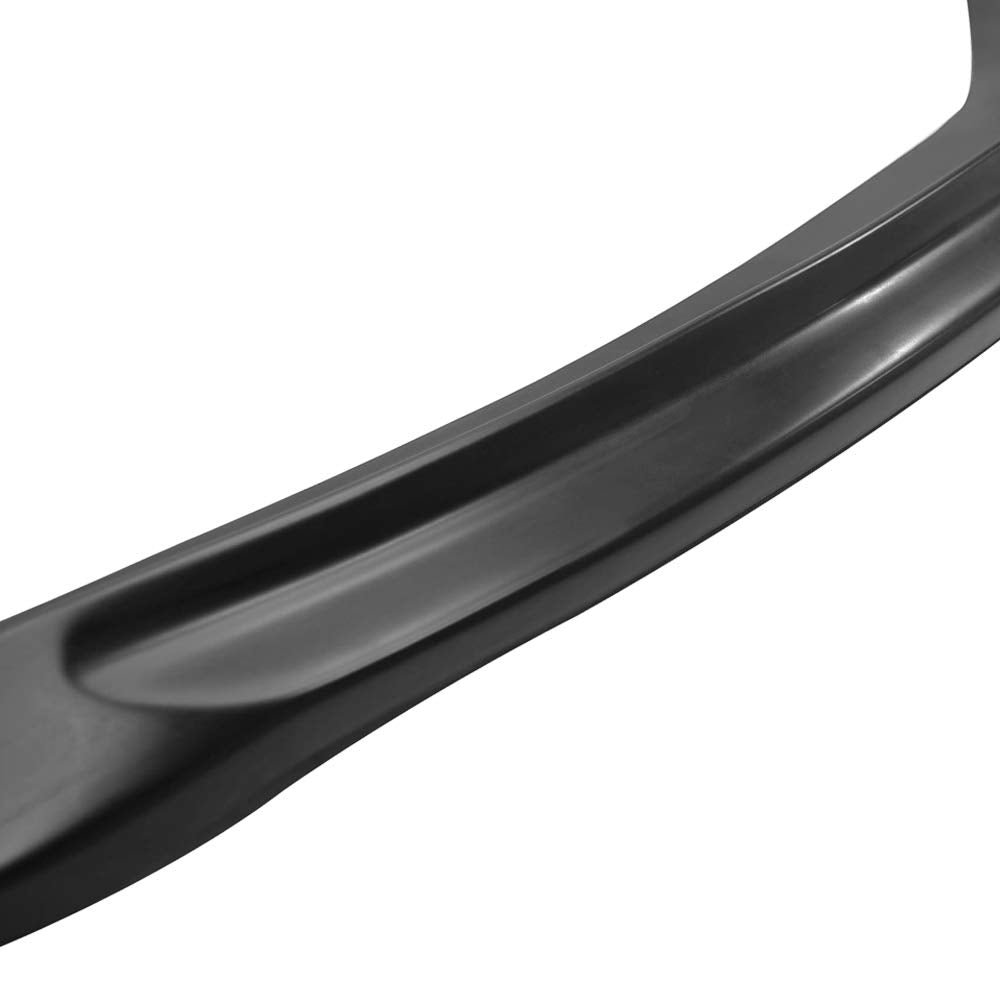 Front Bumper Lip Compatible With 2012-2013 Honda Civic, Black PU Front Lip Finisher Under Chin Spoiler Add On by IKON MOTORSPORT