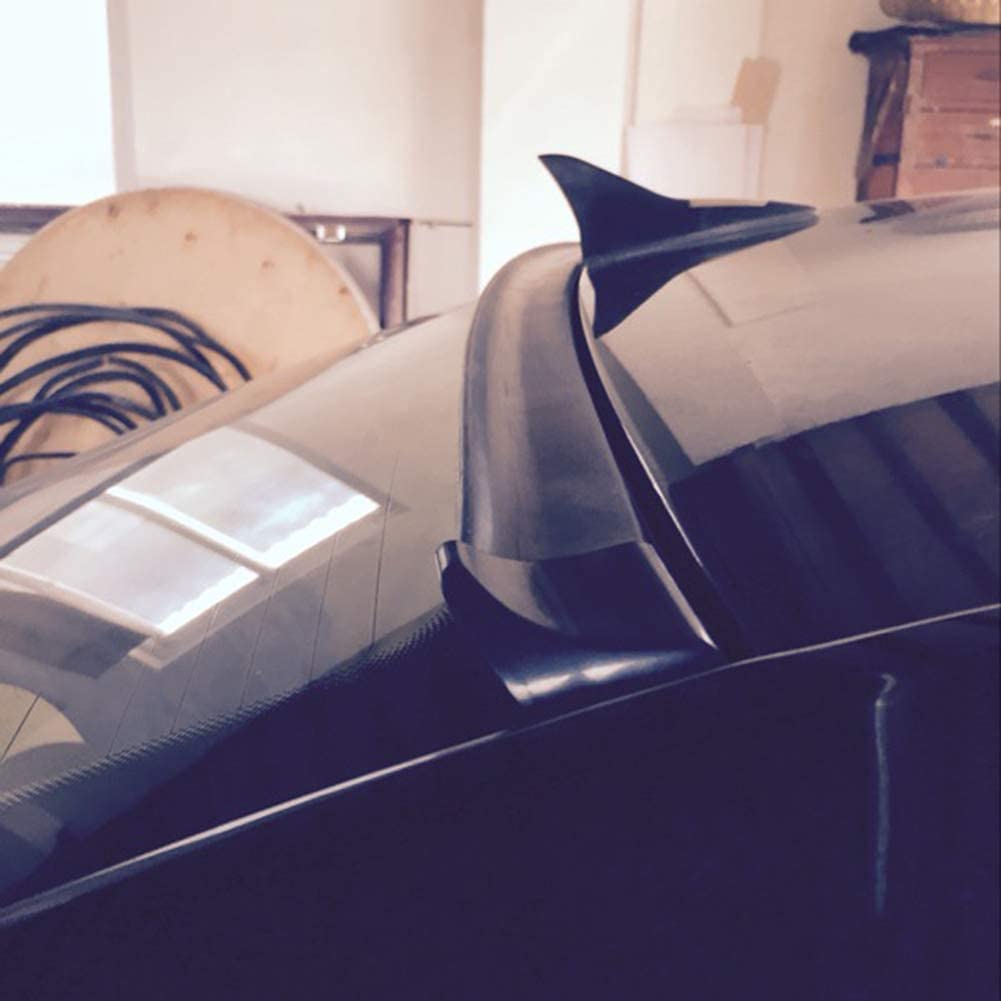 Tutuya Universal Car Spoiler, 4.92Ft/1.5M Matte Black Car Trunk Spoiler Lip Kit Rubber Strip Bar Spoiler Tailfin Tail Fin Rear W