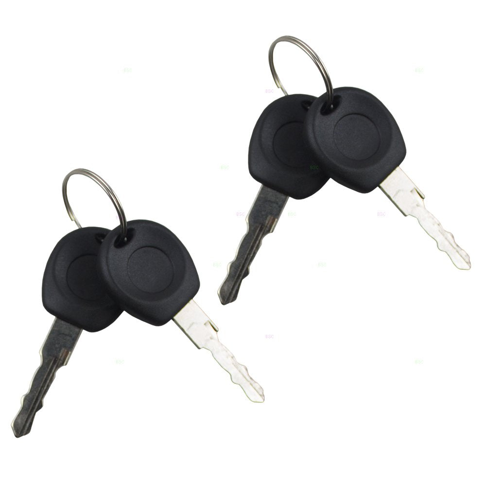 Autoandart Brock Replacement Front Outside Black Door Handle With Lock Cylinder And 2 Keys Set Comaptible With 1993-1999 Golf 19