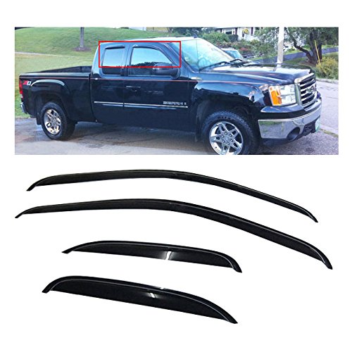 Gldifa Wind Deflector Compatible With Honda Accord 4Door Sedan 1998-2002 Sun Rain Guards Smoke Window Visors 94959