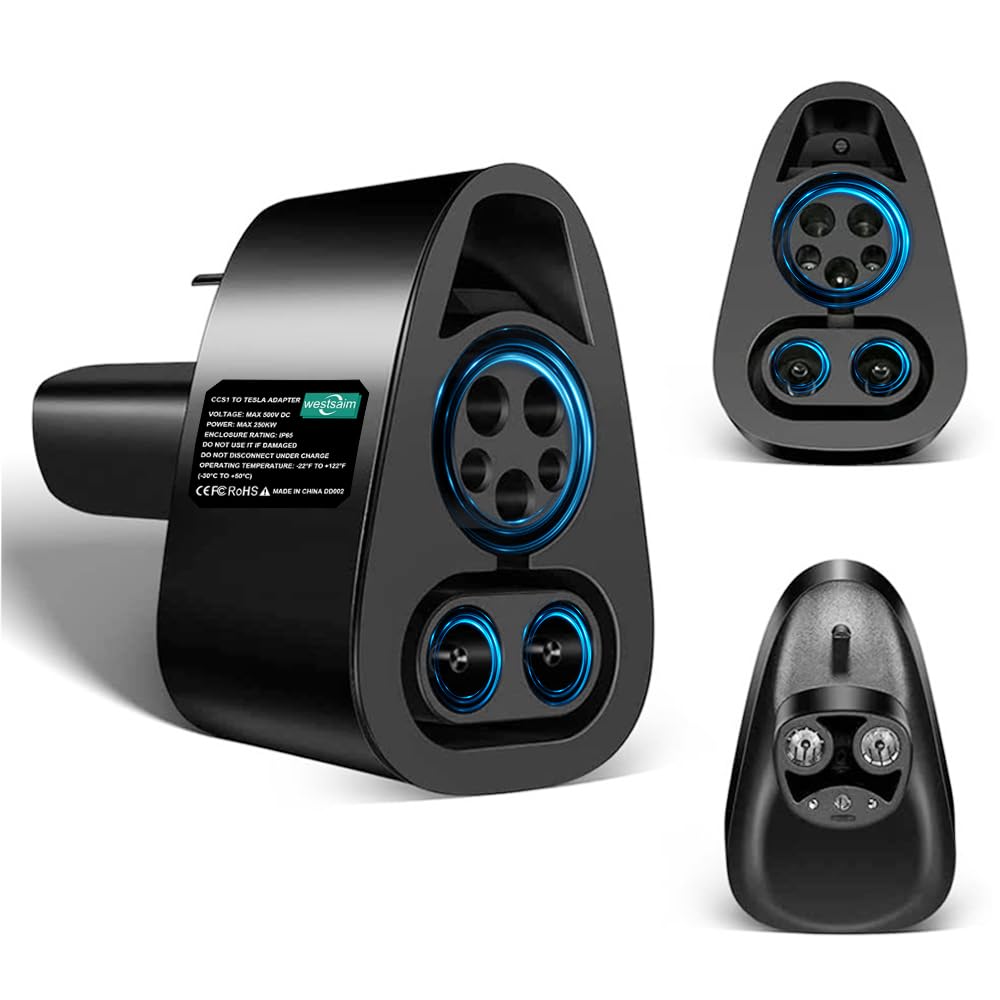 250 kW CCS1 to Tesla Adapter CCS to NACS, CCS Combo 1 Adapter for Tesla Models 2021 and Newer, for DC Level 3 Fast Charging Stat