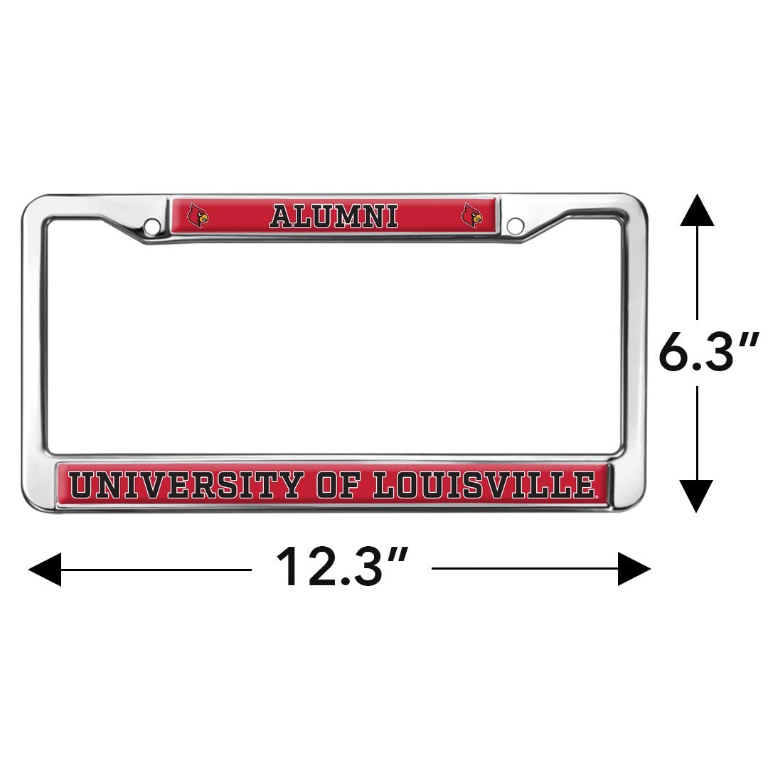 GRAPHICS & MORE Metal License Plate Frame - University of Louisville Alumni - Full Size, One Size, Standard Design